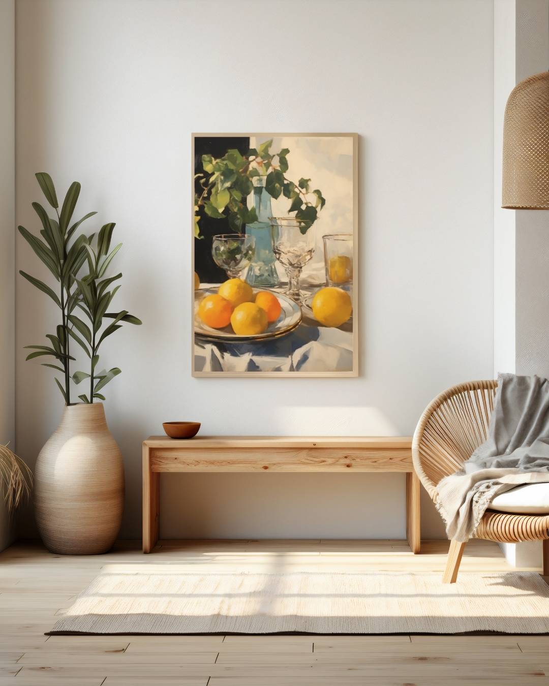 Citrus stilleven Poster – staande poster voor modern interieur