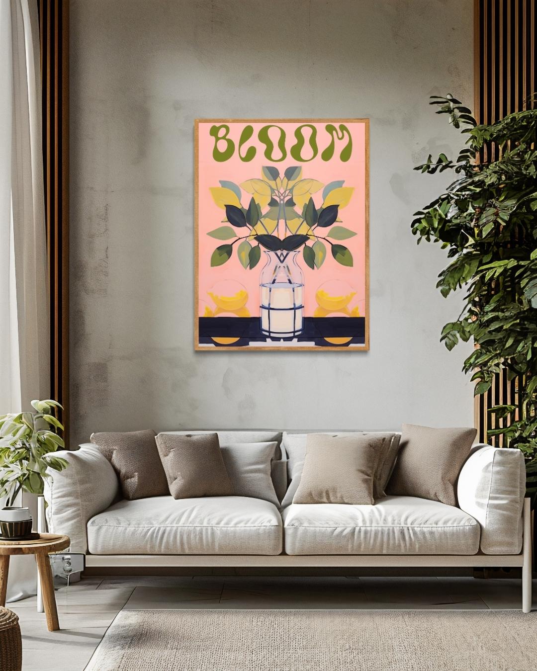 Bloom Poster – staande poster voor modern interieur