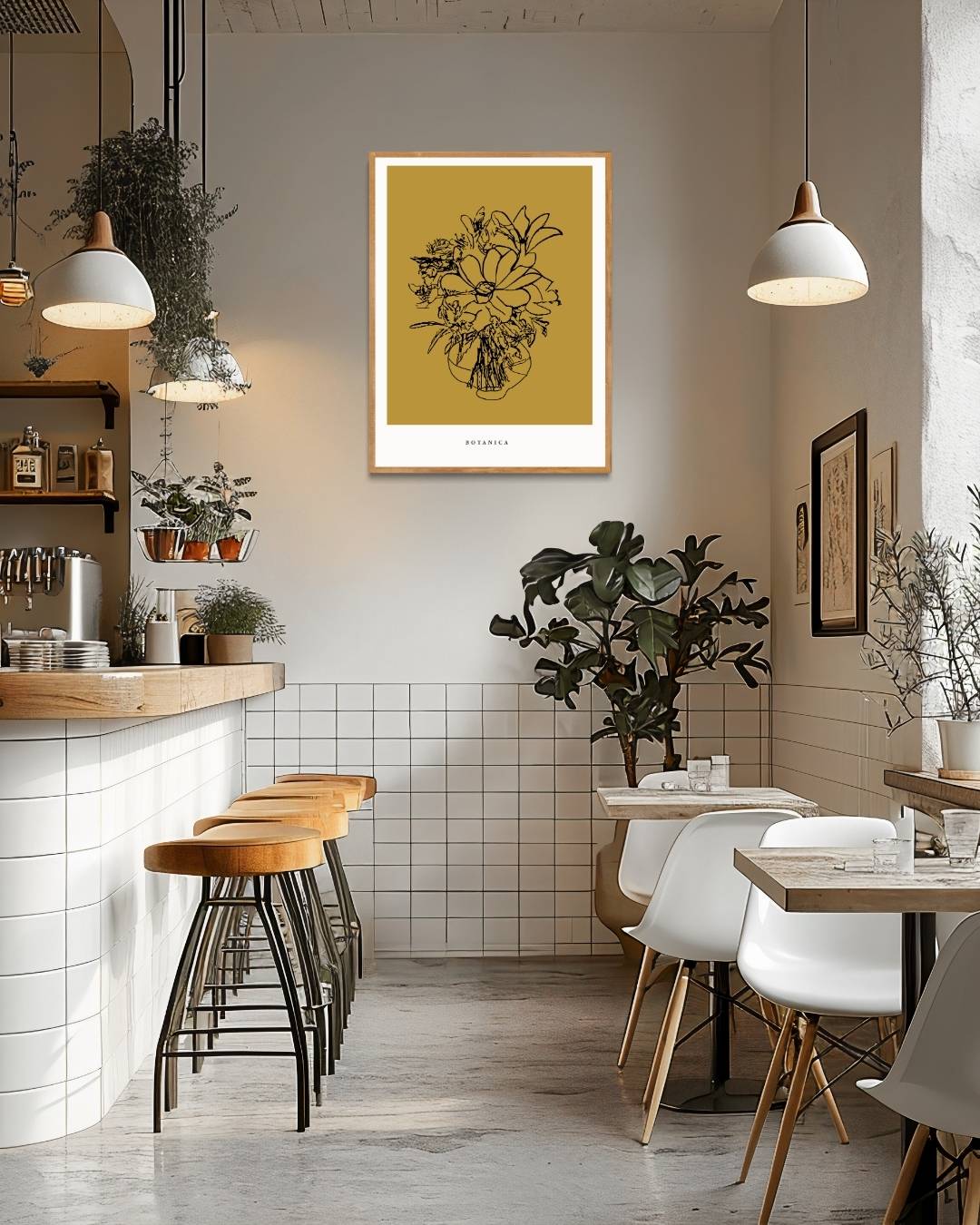 Botanica elegance Poster Kunstwerk – staande poster voor modern interieur