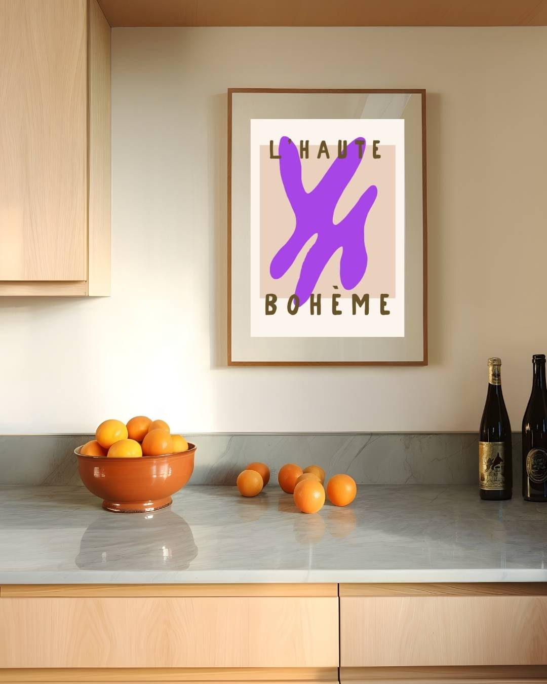 Bohème violet Poster – staande poster voor modern interieur