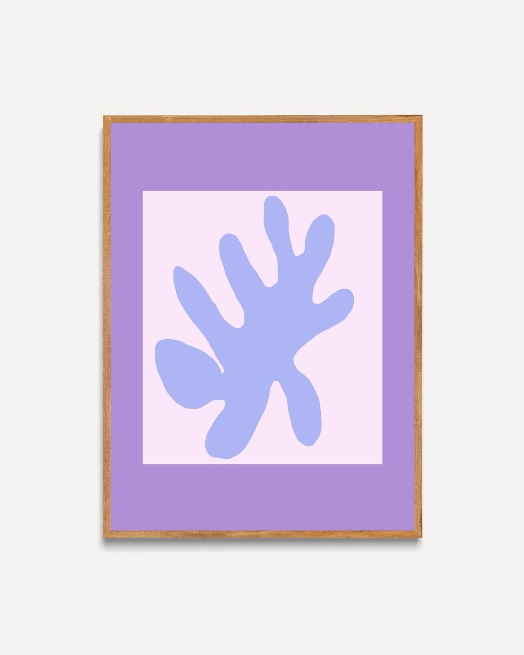 Abstract violet Poster – portret poster als wanddecoratie