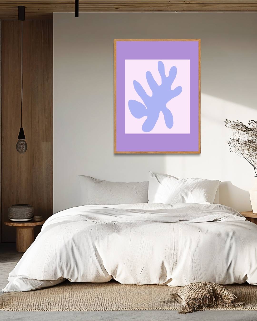 Abstract violet Poster – staande poster voor modern interieur