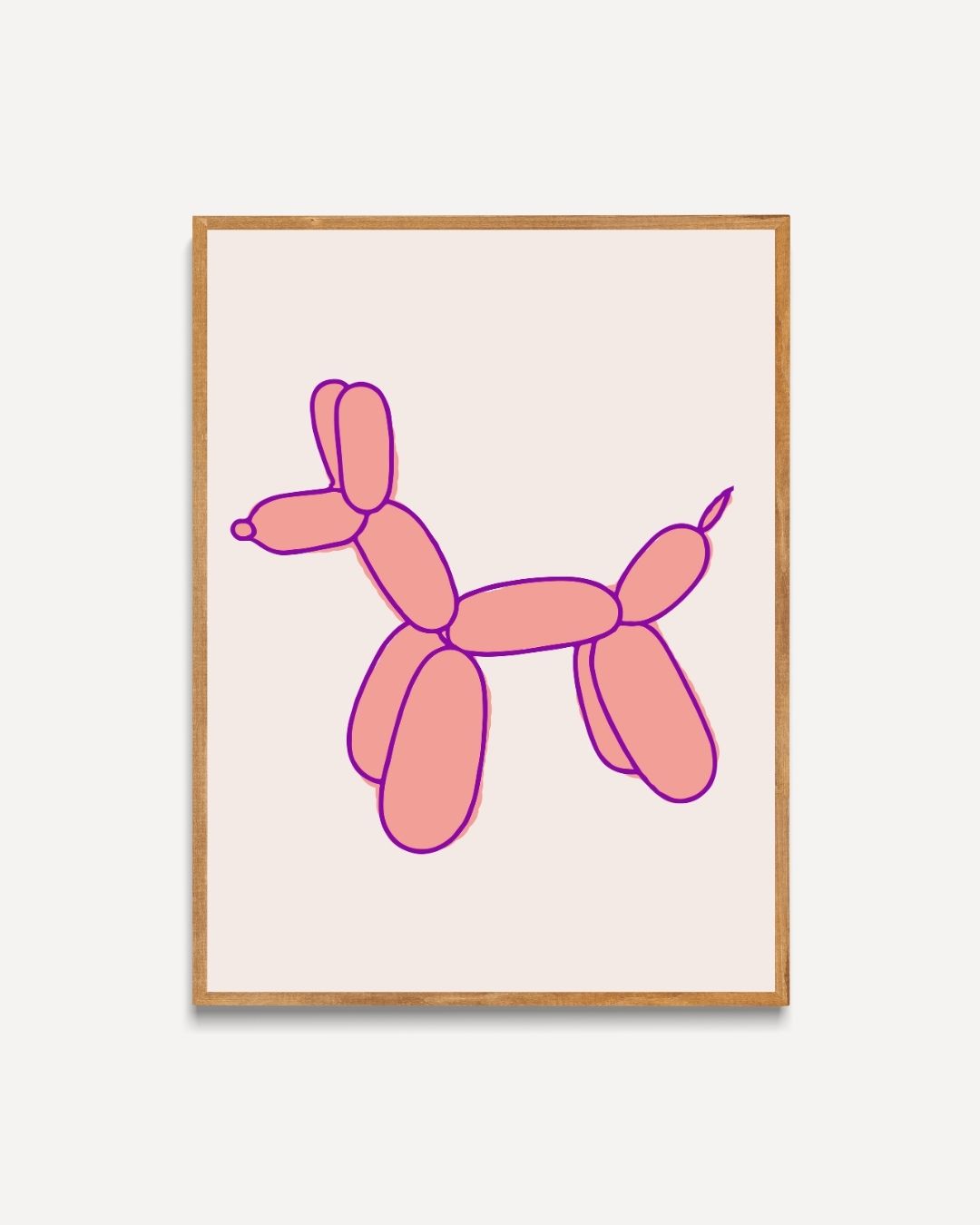 Ballon hond Poster – portret poster als wanddecoratie