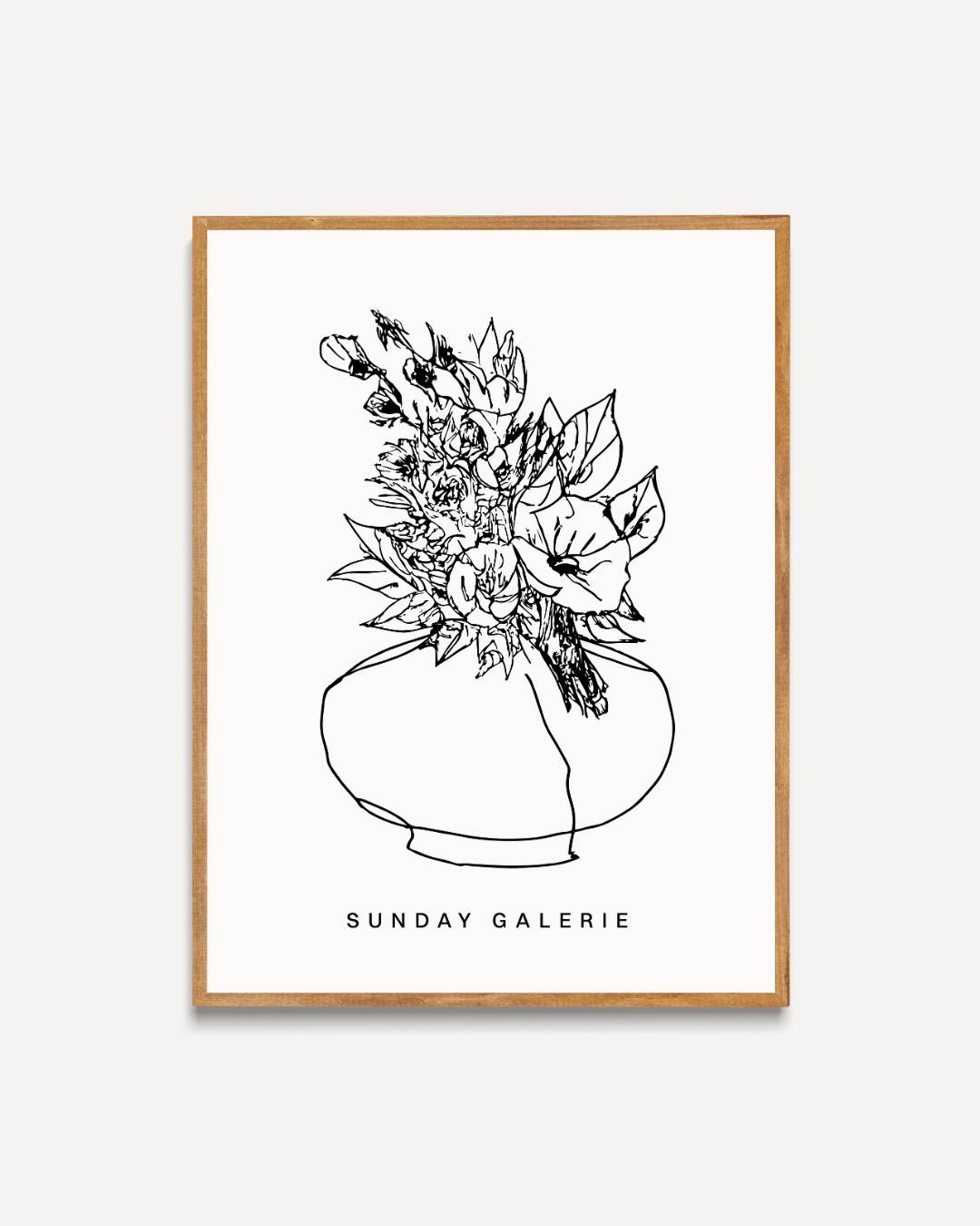 Tijdloze bloemen Poster Kunstwerk – portret poster als wanddecoratie