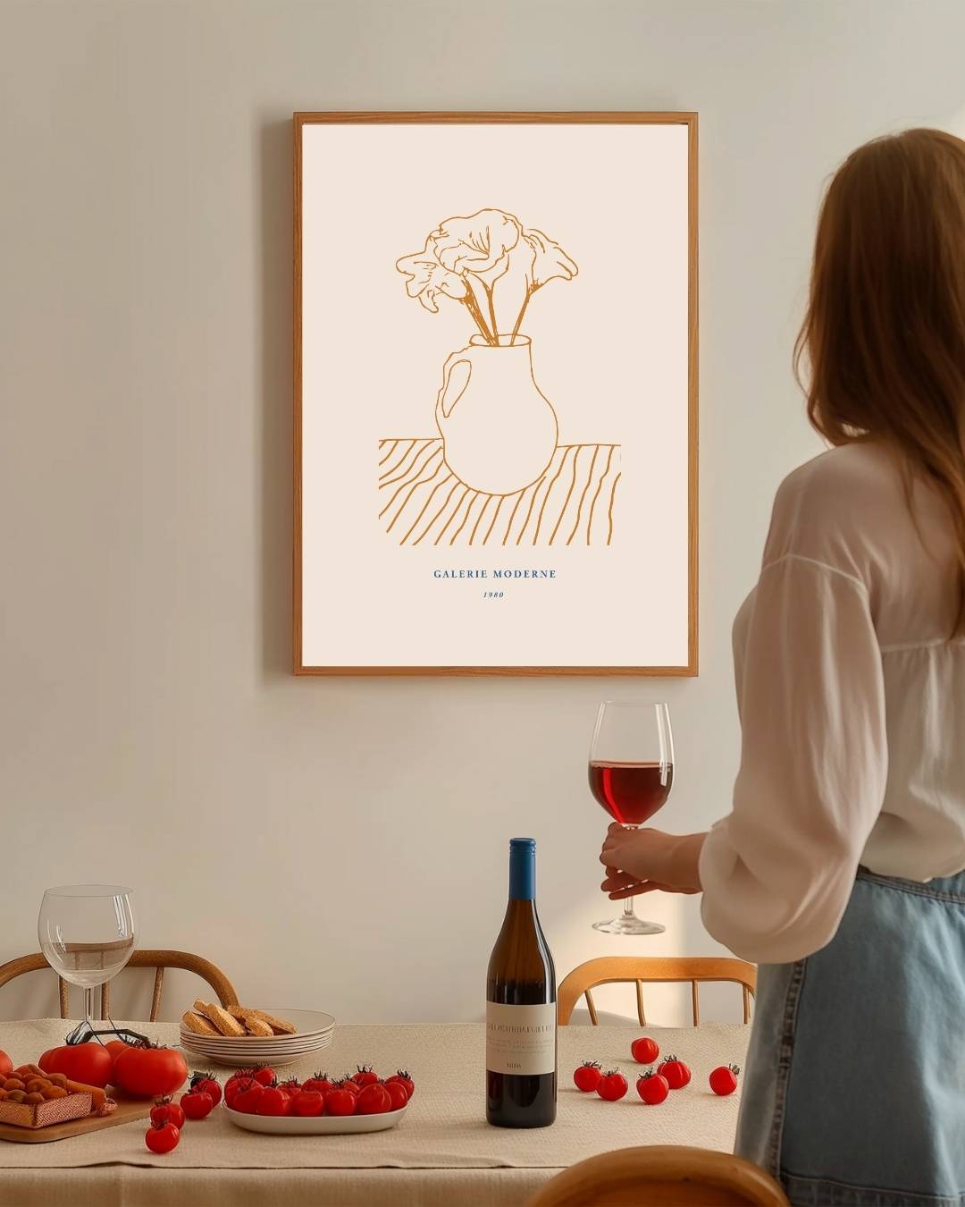 Zachte botanica Poster – staande poster voor modern interieur