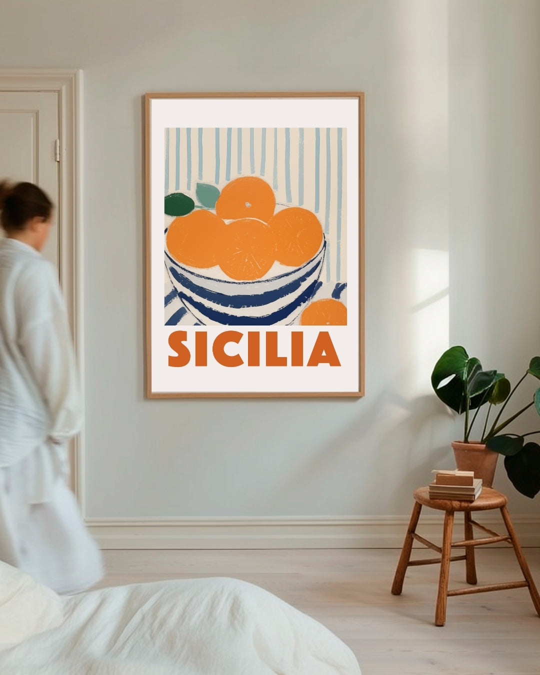 Sicilia Fruit Bowl Poster – staande poster voor modern interieur