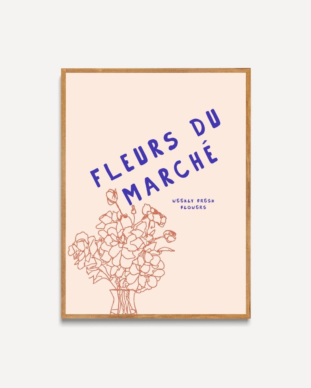 Fleurs du marché Poster – portret poster als wanddecoratie