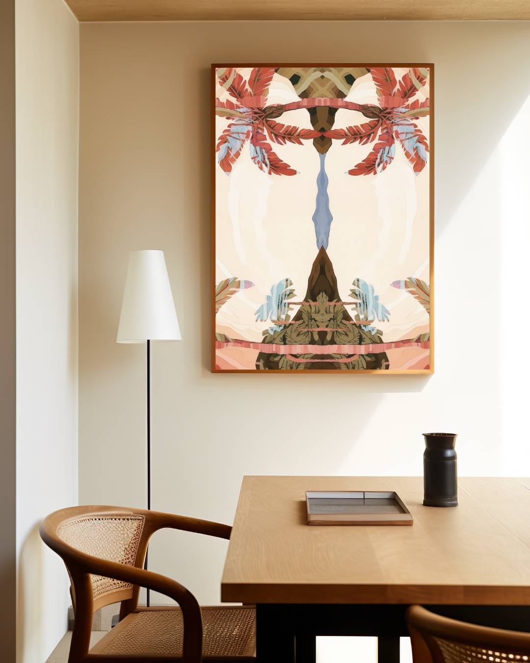 Tropische symmetrie Poster – staande poster voor modern interieur