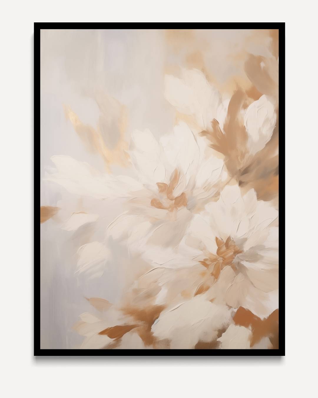 Zachte bloemen – portret kunstwerk als wanddecoratie