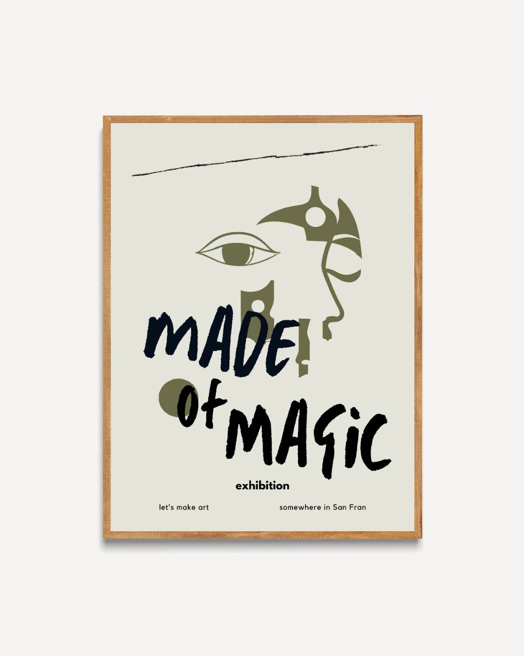 Made of Magic Poster – portret poster als wanddecoratie