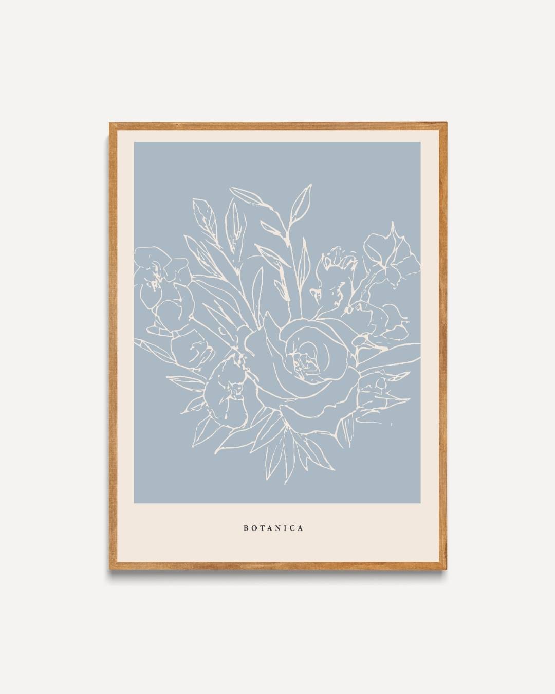 Botanische lijntekening Poster Kunstwerk – portret poster als wanddecoratie