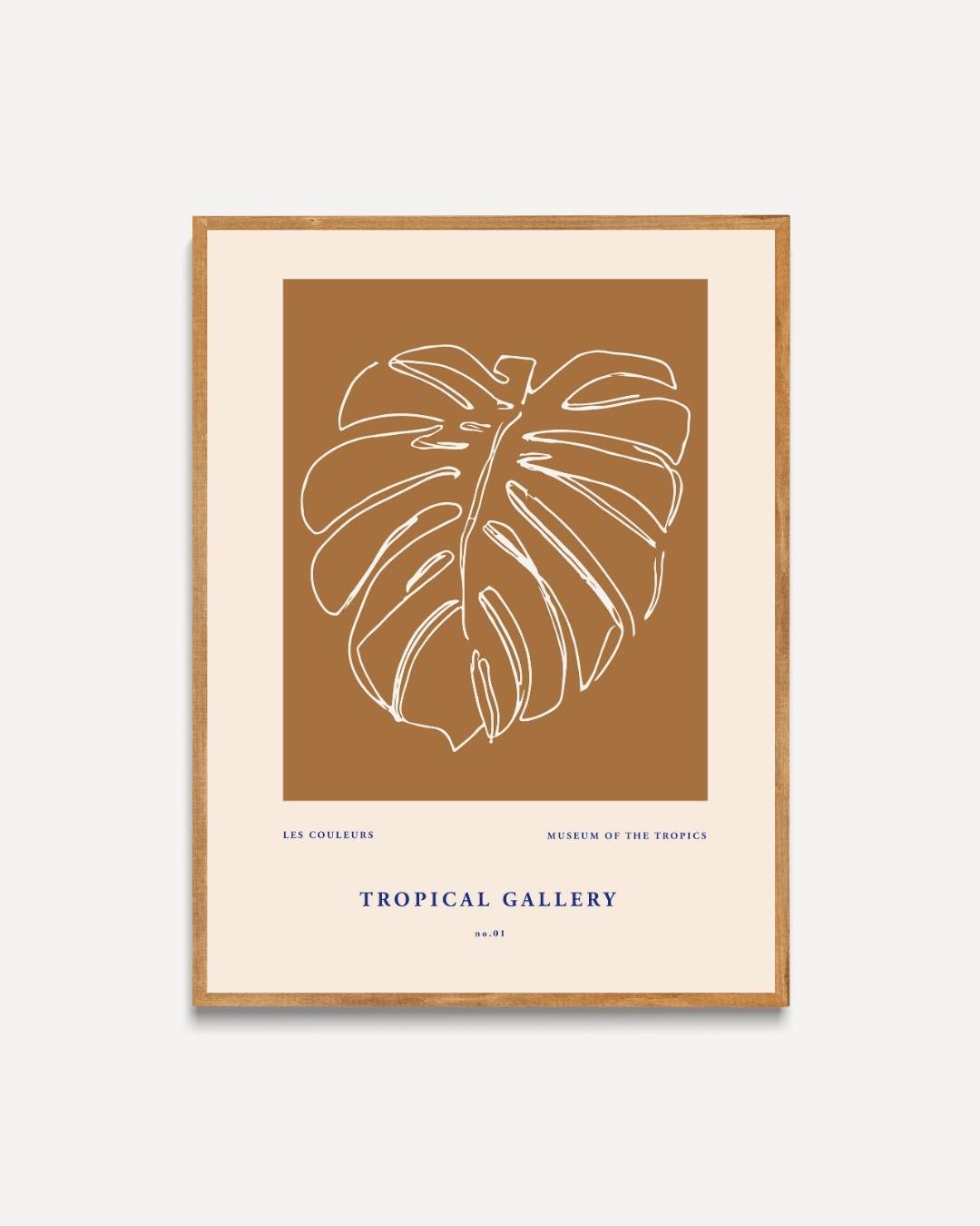 Minimalistisch monstera blad Poster – portret poster als wanddecoratie