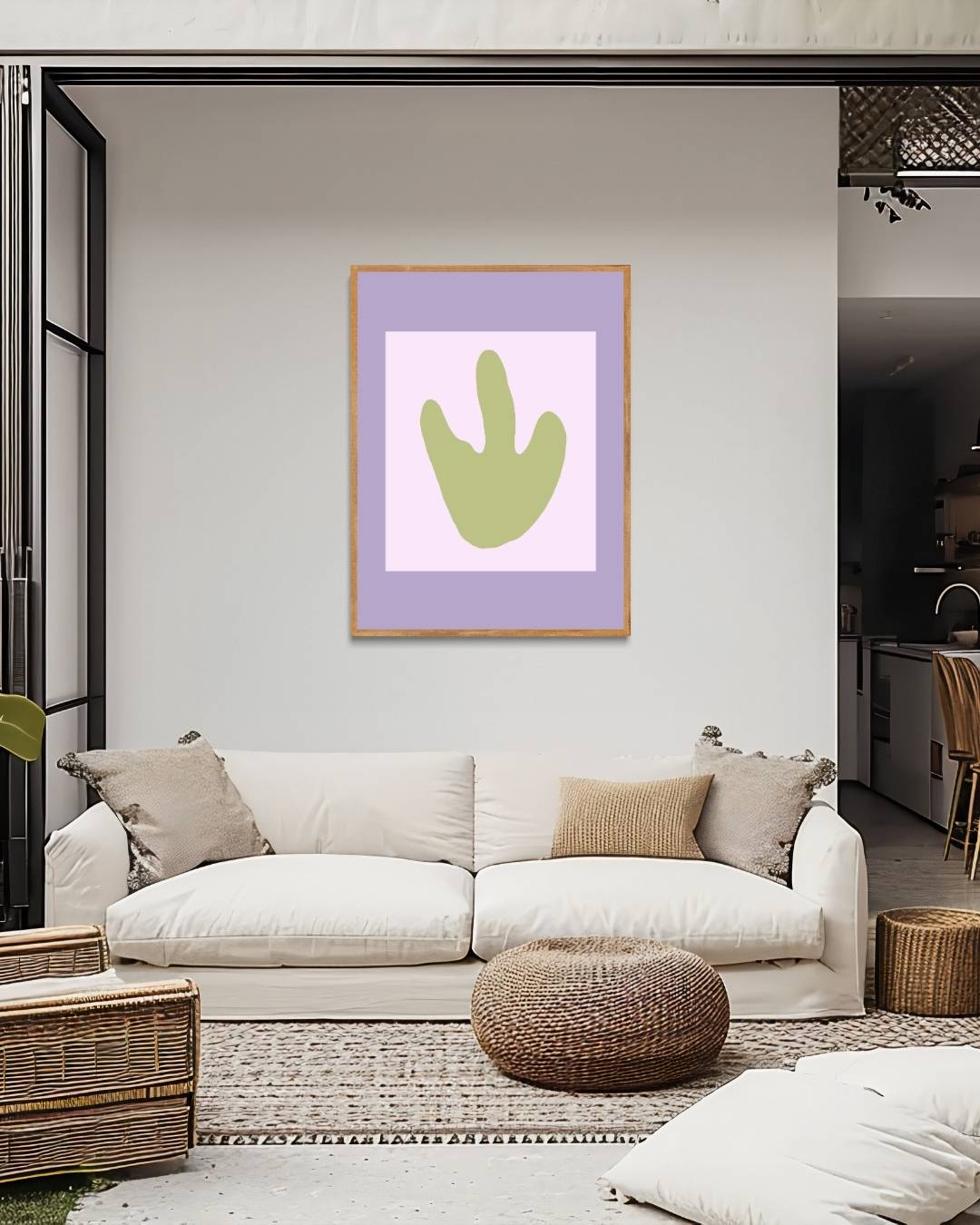 Abstract green Poster – staande poster voor modern interieur