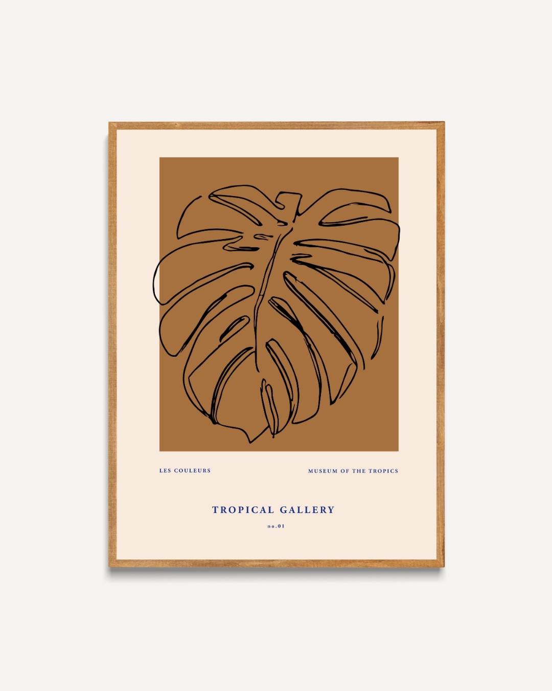 Kunstzinnige monstera Poster – portret poster als wanddecoratie