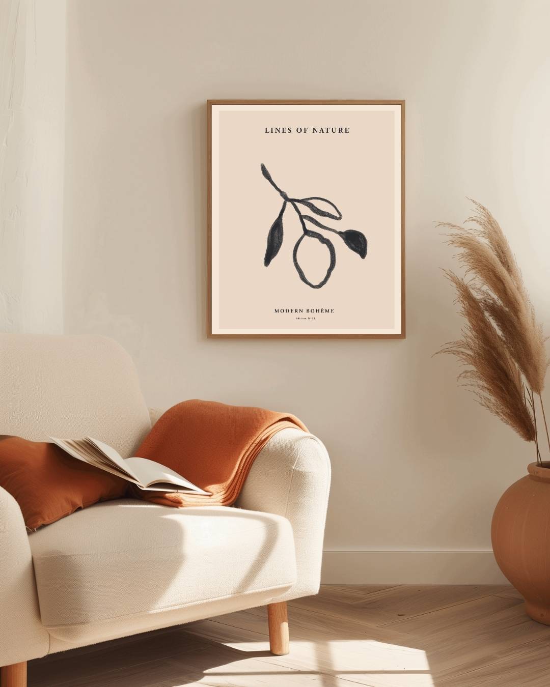 Botanische schets Poster – staande poster voor modern interieur
