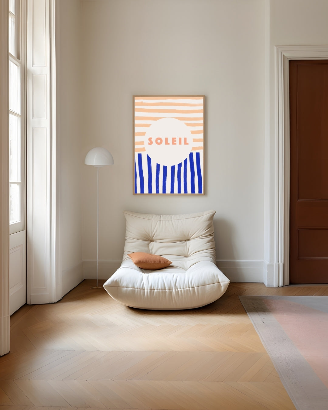 Zon en Golven Poster – staande poster voor modern interieur