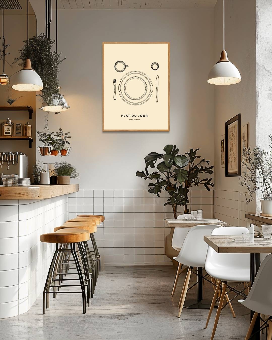 Plat du jour Poster – staande poster voor modern interieur
