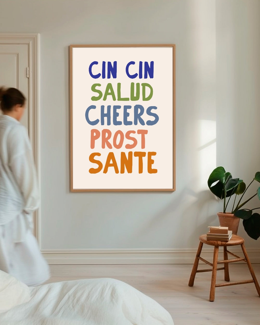 Internationale Toast Poster – staande poster voor modern interieur