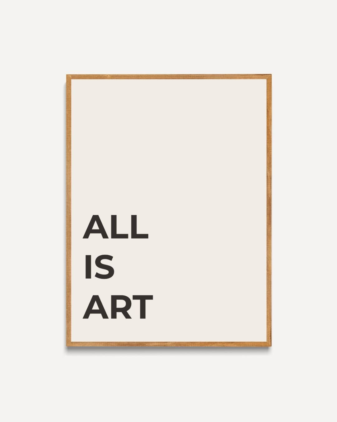 All is art Poster – portret poster als wanddecoratie