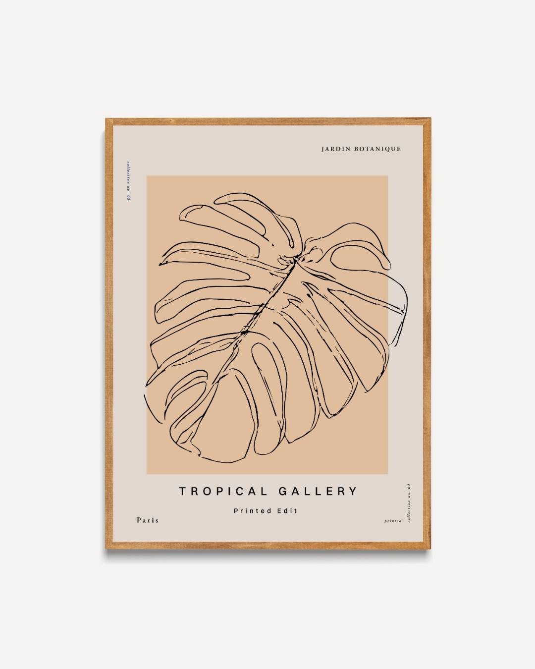 Tropical monstera Poster – portret poster als wanddecoratie