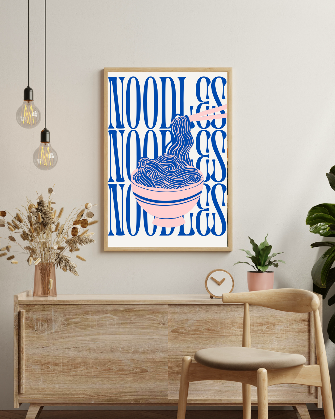 Noodles Poster – staande poster voor modern interieur