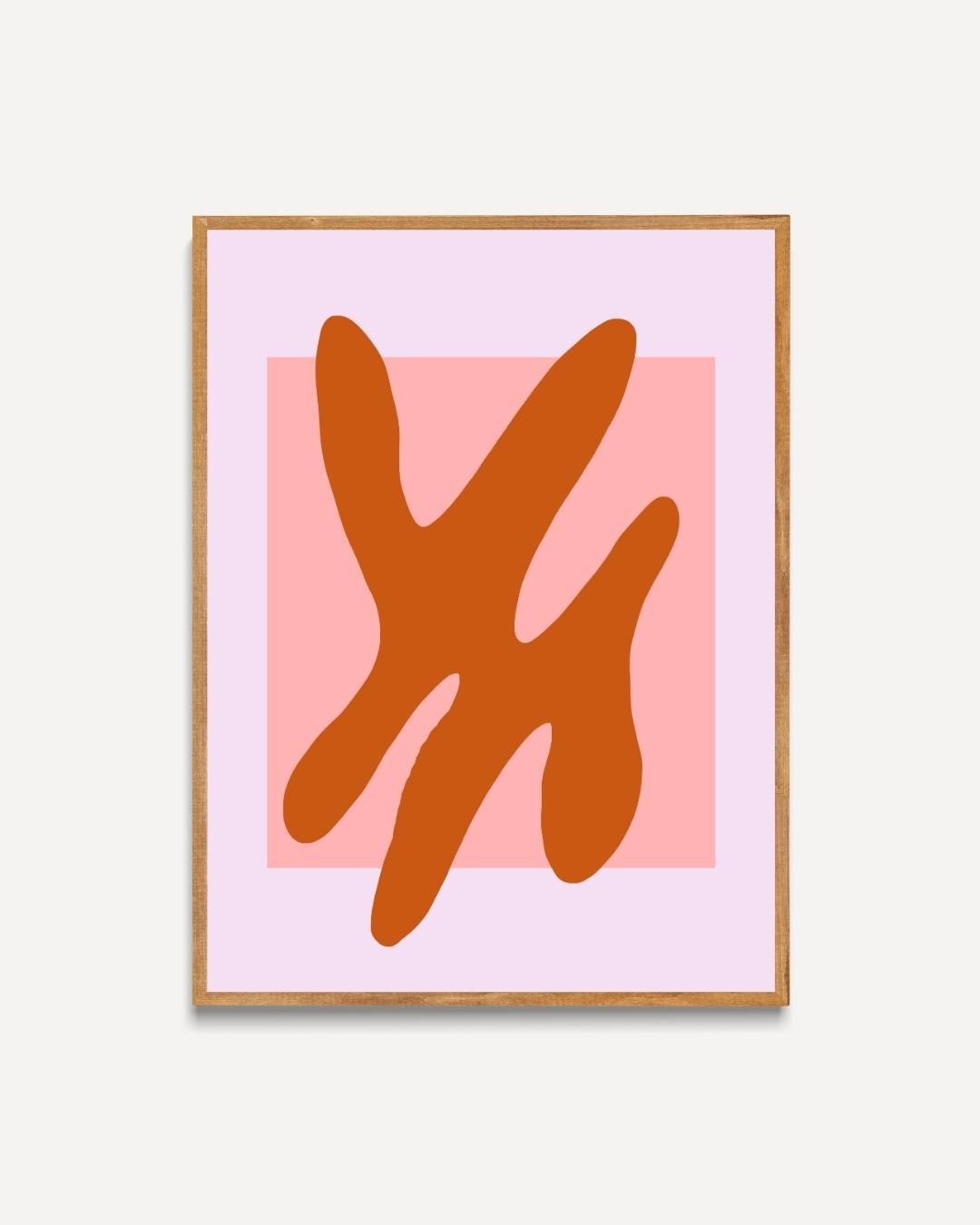 Abstract rust shape Poster – portret poster als wanddecoratie