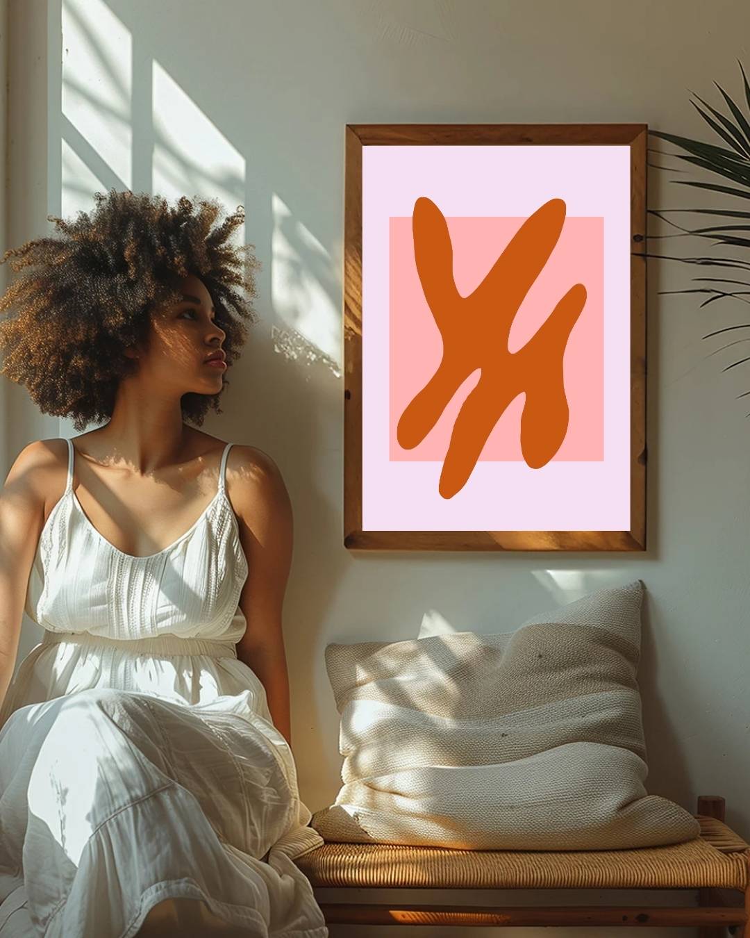 Abstract rust shape Poster – staande poster voor modern interieur