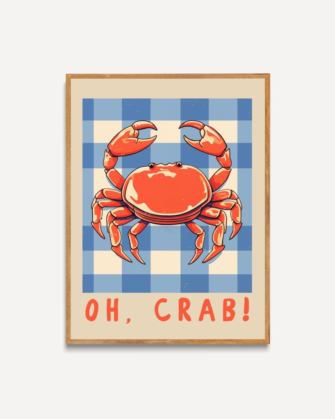 Oh, crab! Poster – portret poster als wanddecoratie