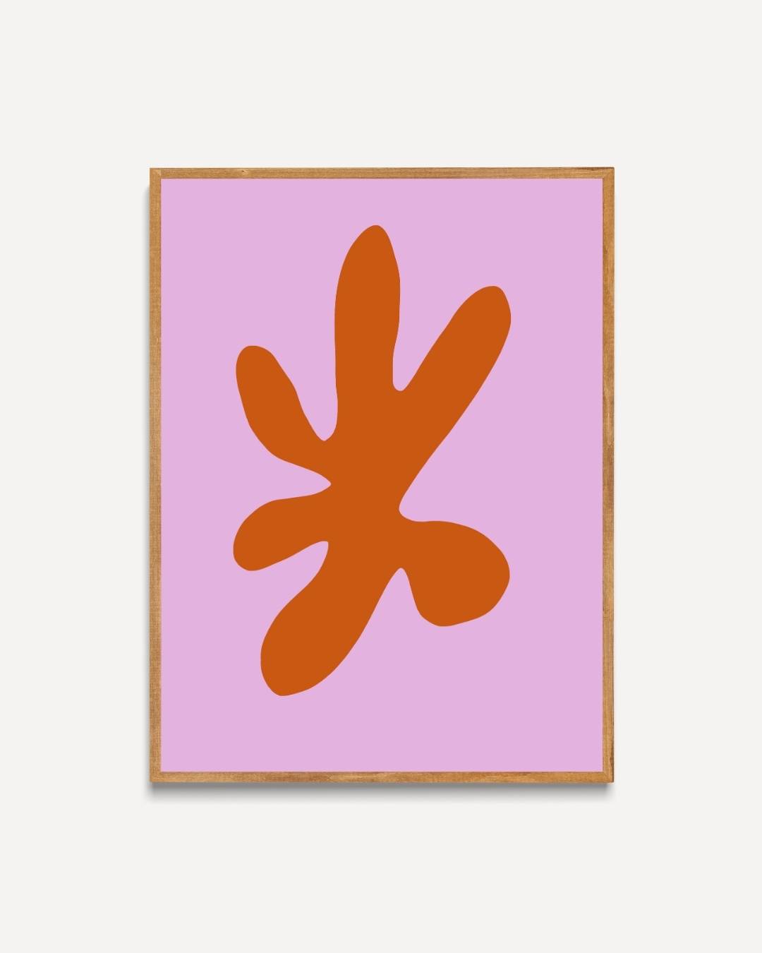 Abstract rust coral Poster – portret poster als wanddecoratie
