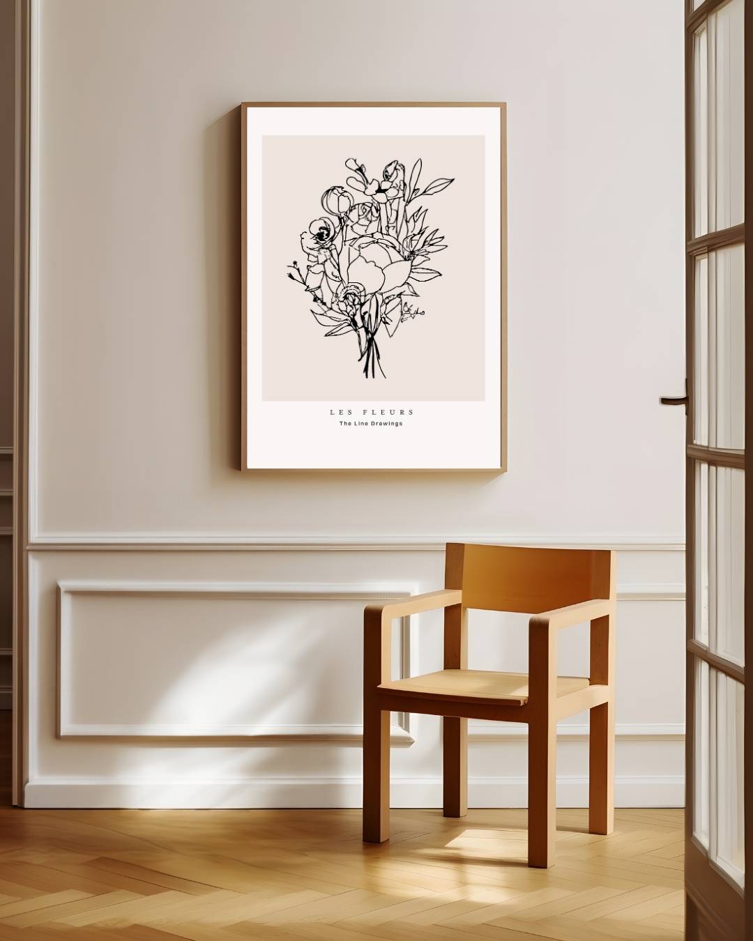 Romantische bloesem Poster – staande poster voor modern interieur