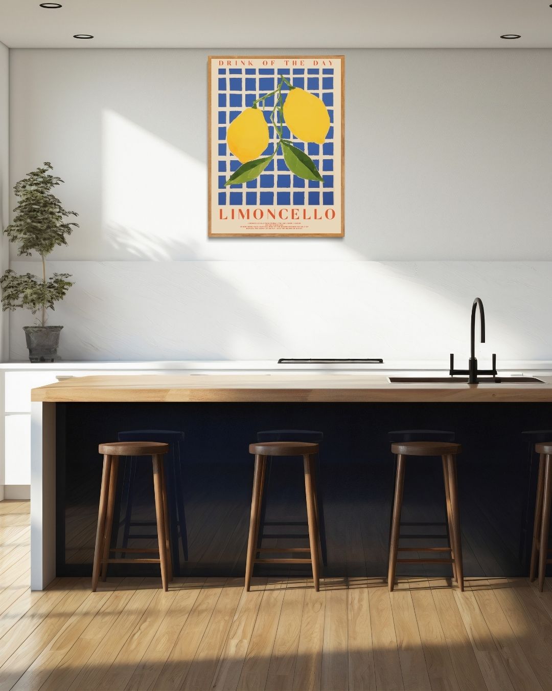 Limoncello Poster – staande poster voor modern interieur