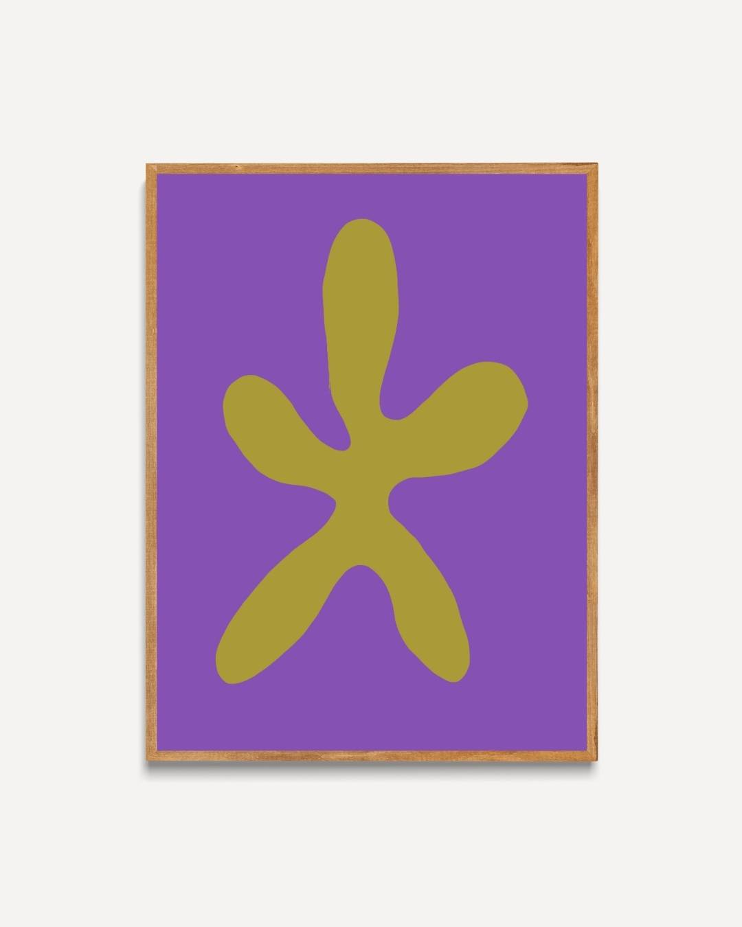 Organic star shape Poster – portret poster als wanddecoratie