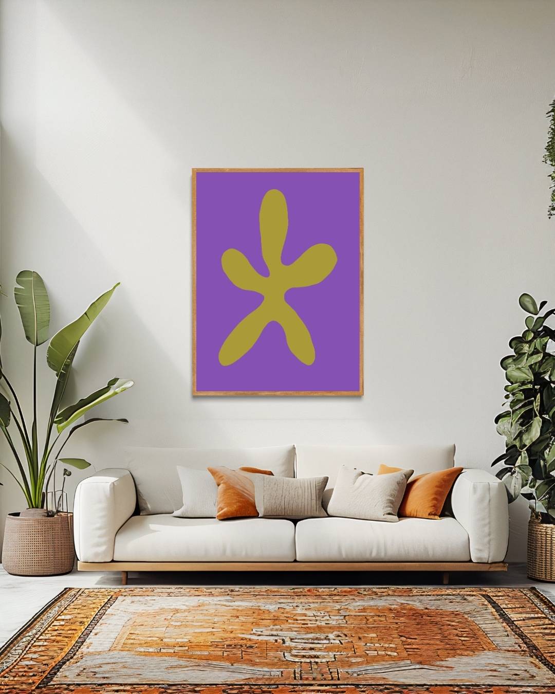 Organic star shape Poster – staande poster voor modern interieur