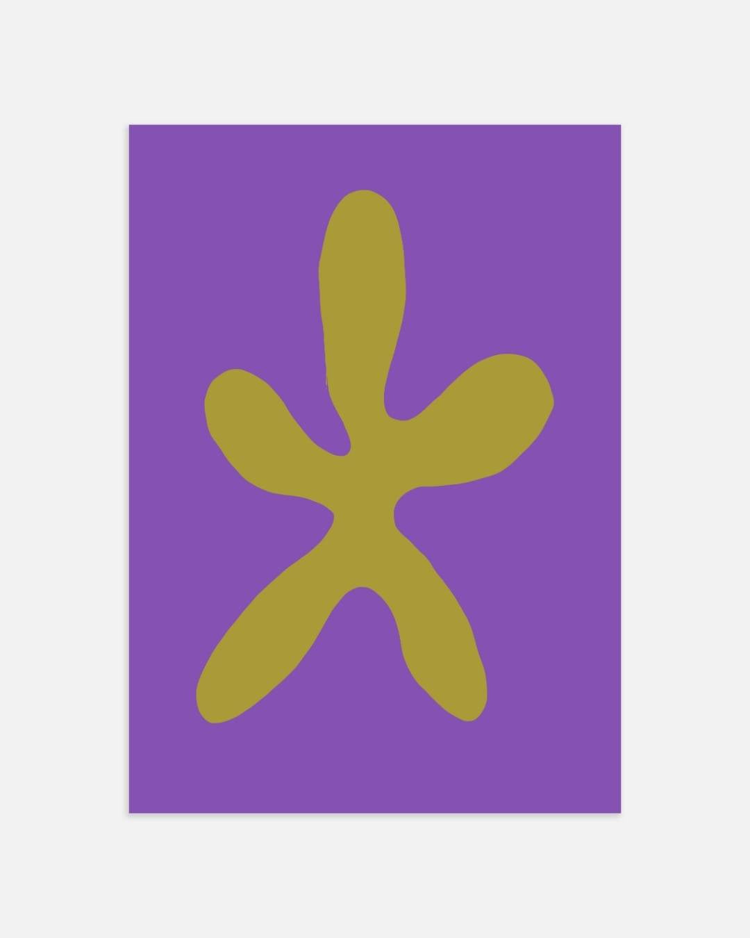 Organic star shape Poster – portret wanddecoratie van WallArtistic