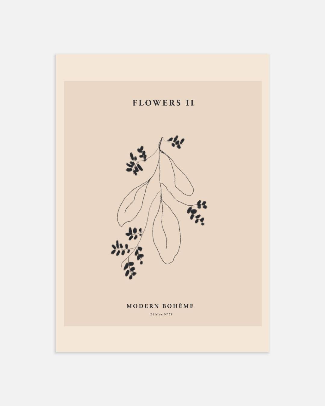 Flowers II Poster – portret wanddecoratie van WallArtistic