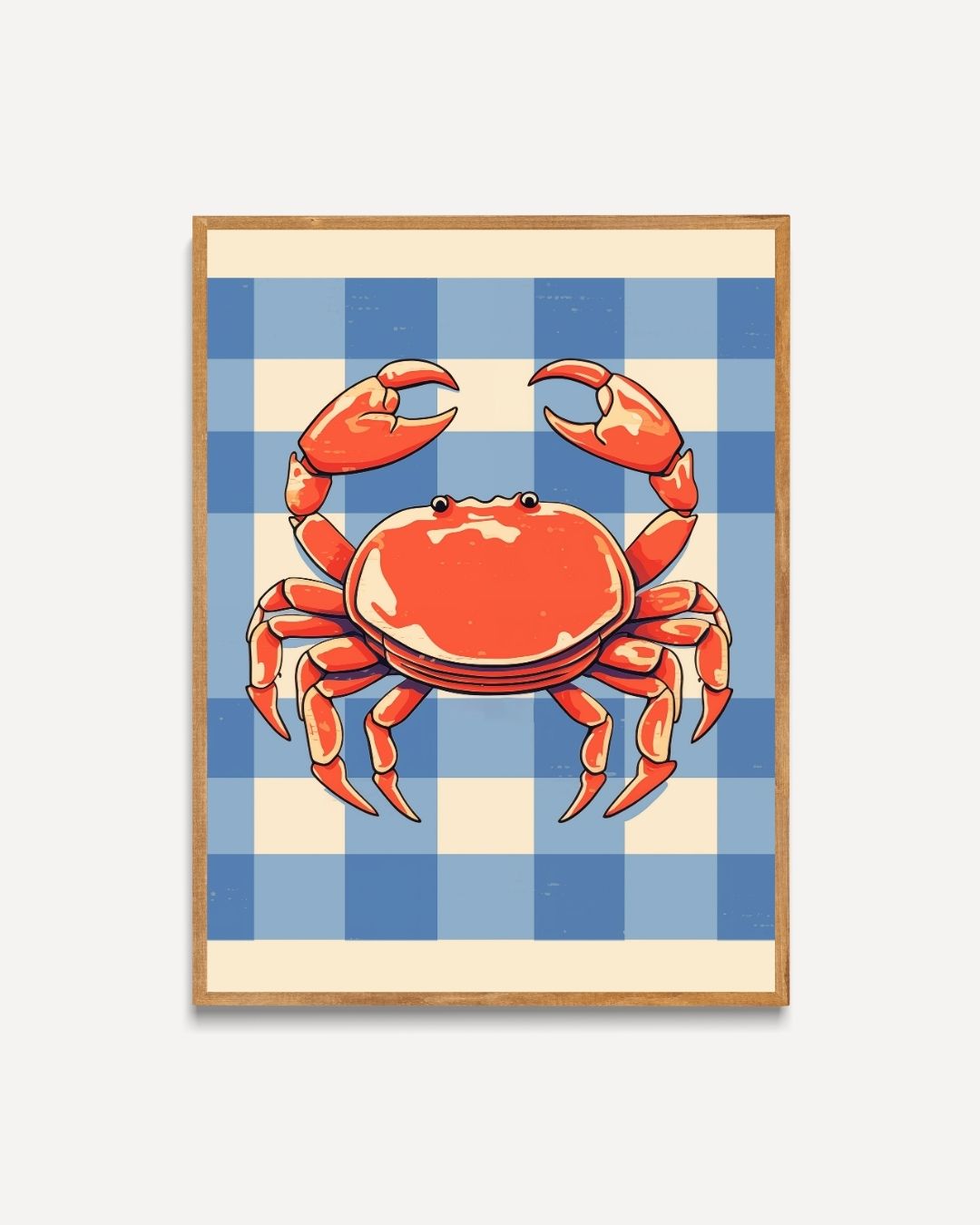 Rode krab Poster – portret poster als wanddecoratie
