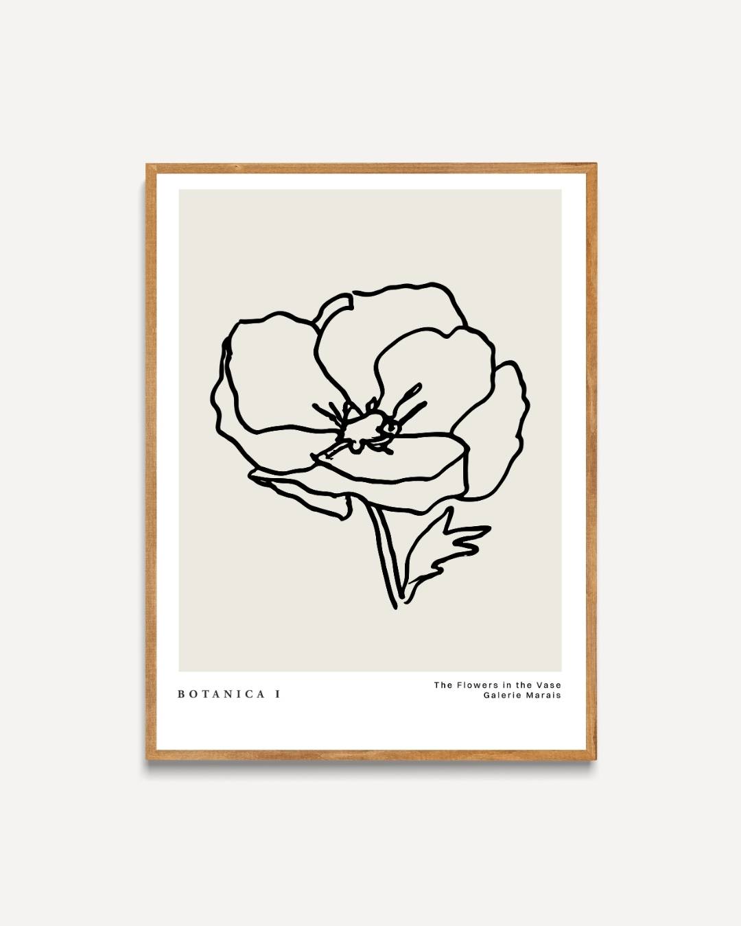 Botanische bloemen Poster – portret poster als wanddecoratie