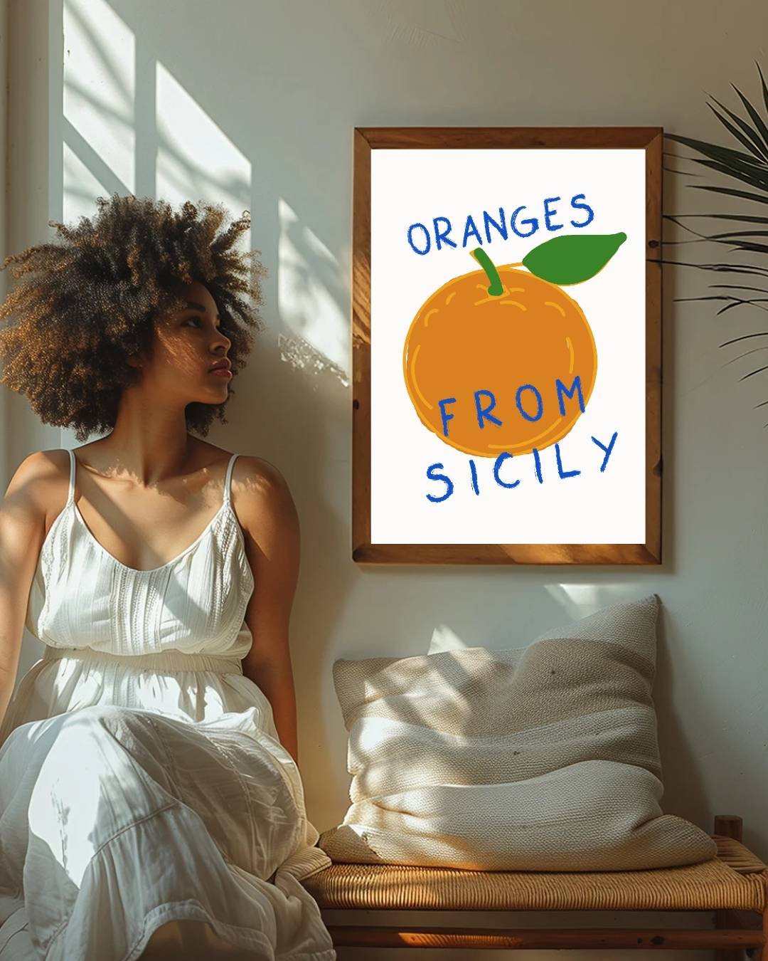 Oranges from Sicily Poster – staande poster voor modern interieur