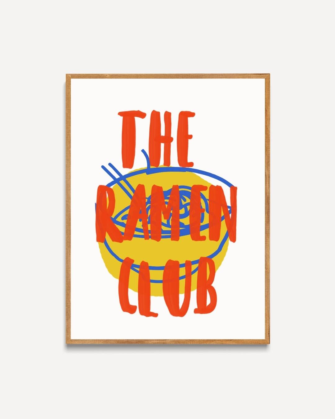 The ramen club Poster – portret poster als wanddecoratie