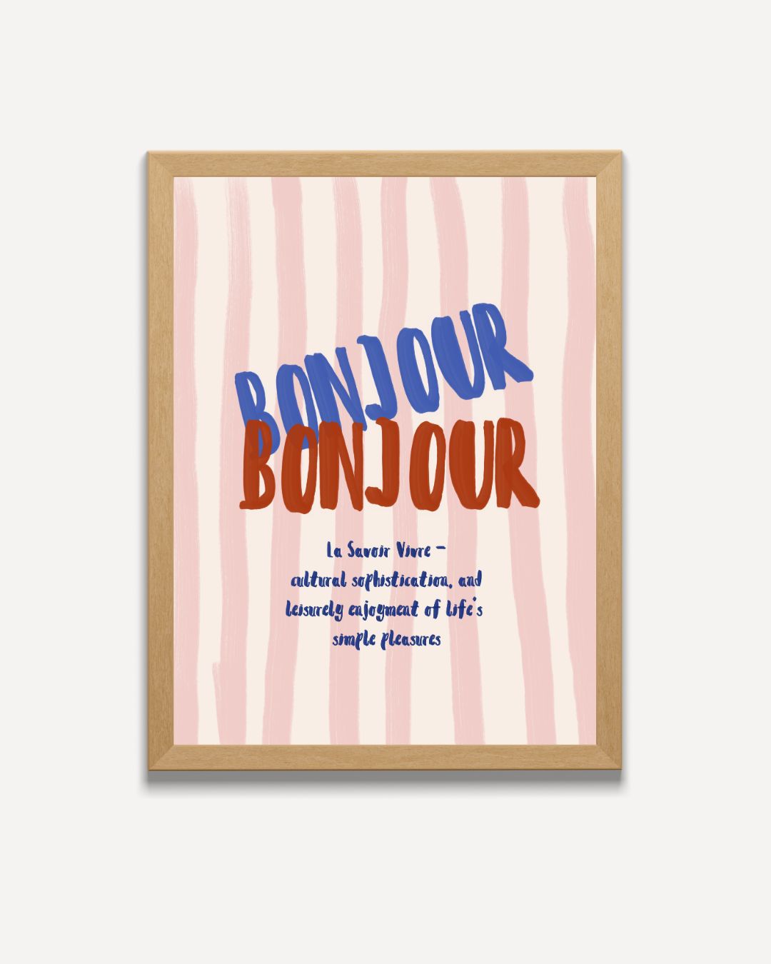 Bonjour Poster – portret poster als wanddecoratie