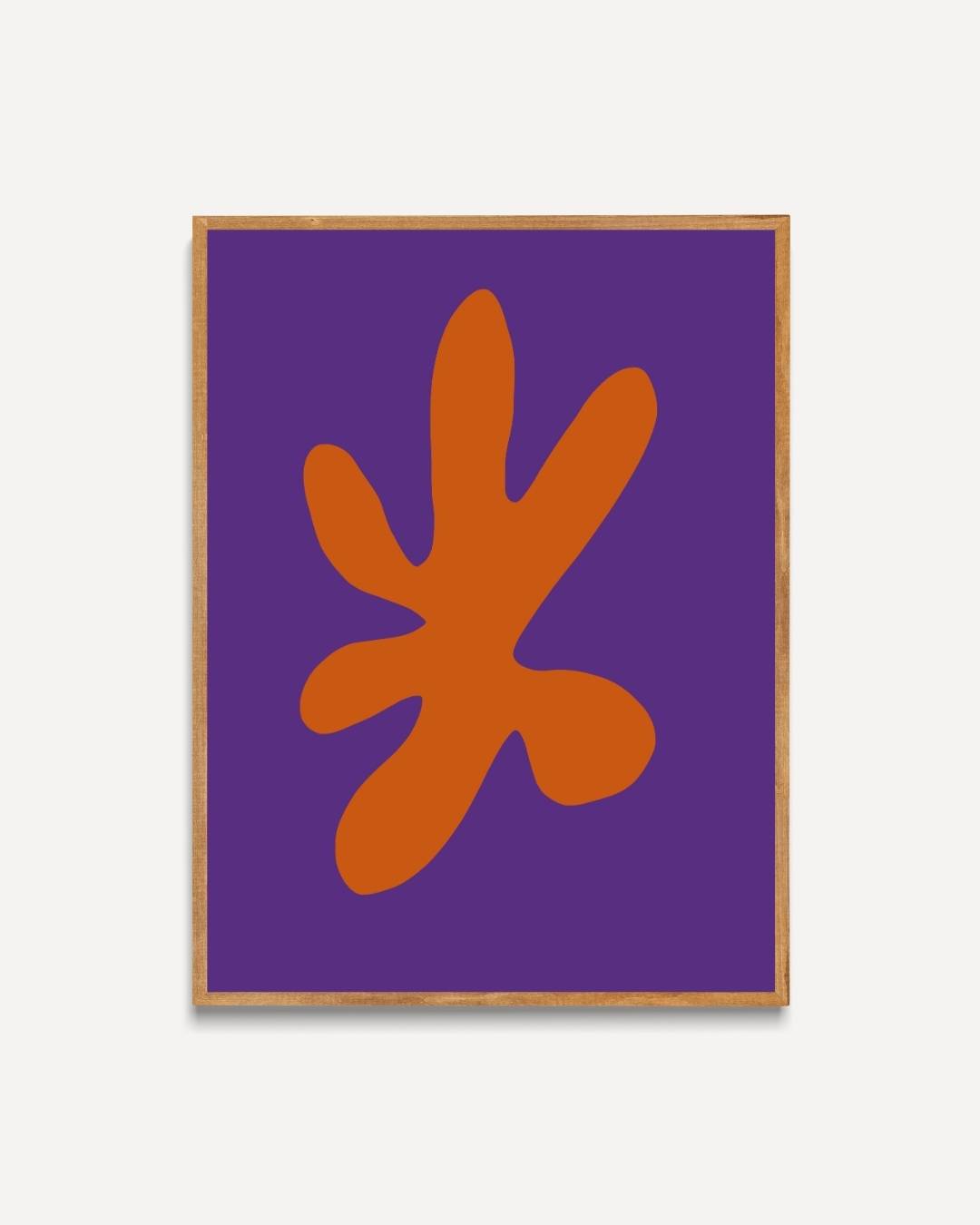 Abstract oranje vorm Poster – portret poster als wanddecoratie