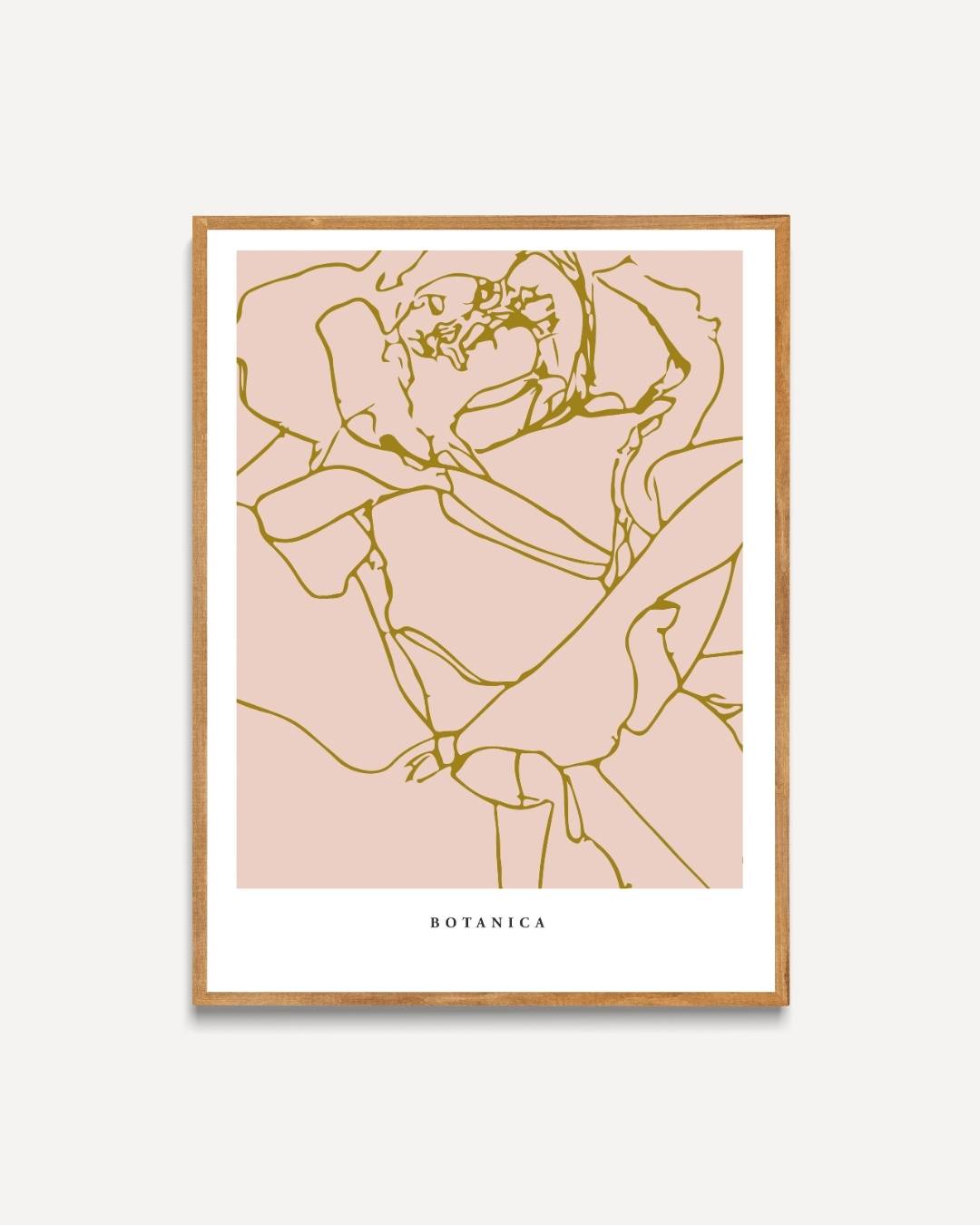 Botanische lijntekening Poster – portret poster als wanddecoratie