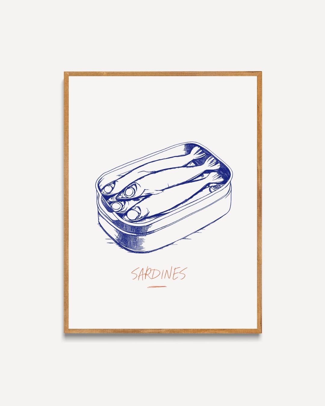 Sardines Poster – portret poster als wanddecoratie