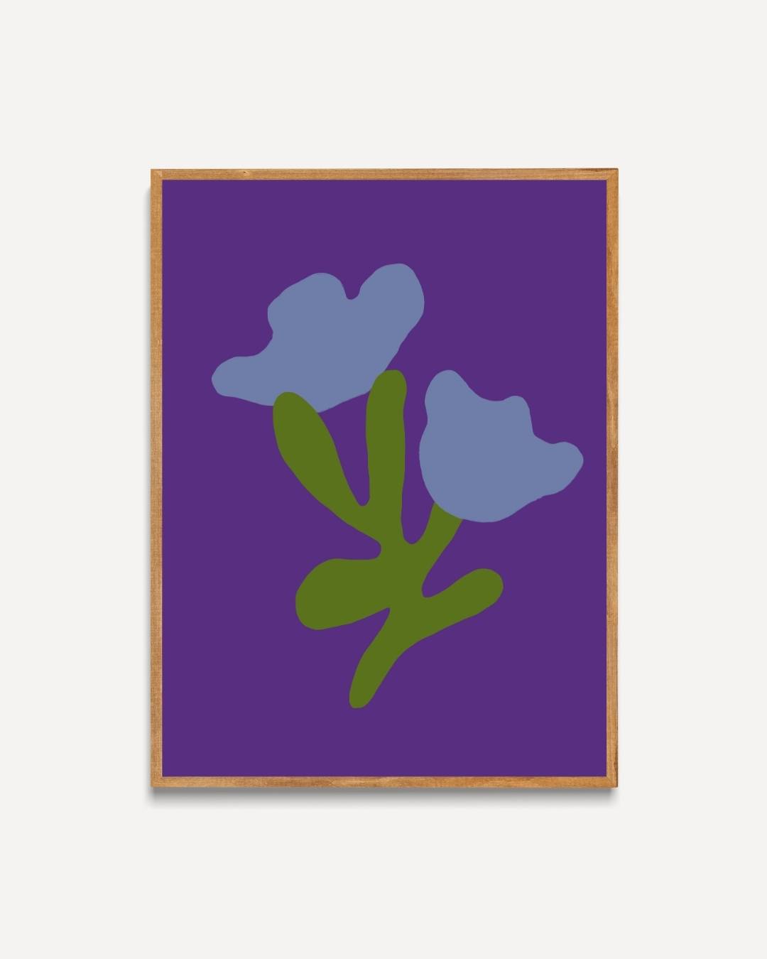 Abstracte bloemencompositie Poster – portret poster als wanddecoratie