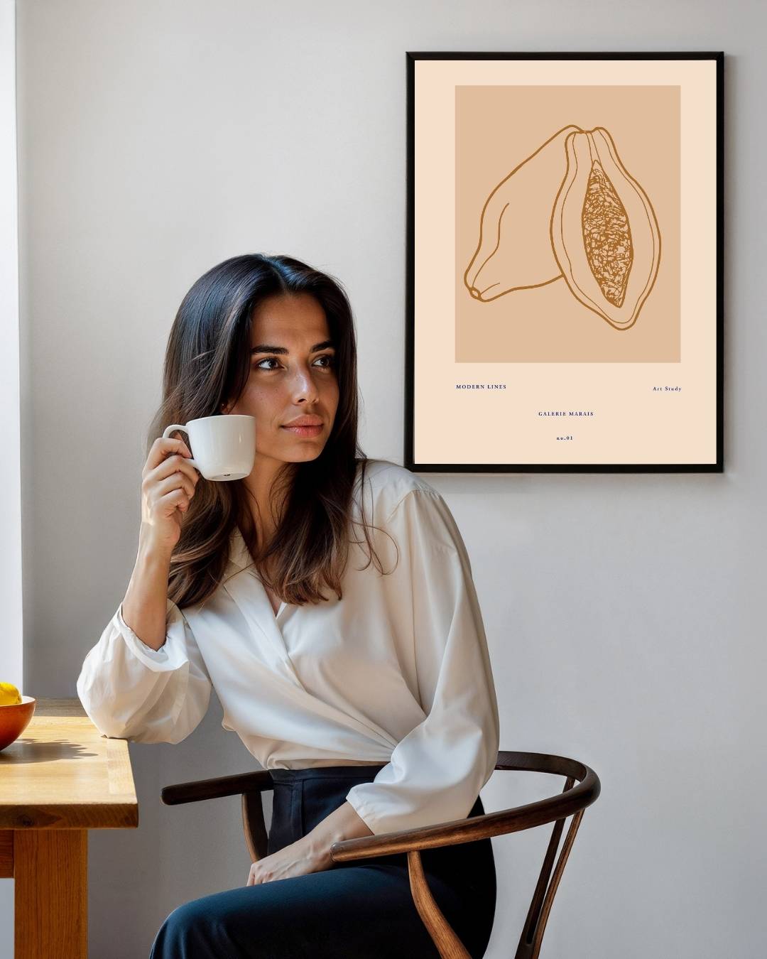 Tropische vrucht Poster – staande poster voor modern interieur