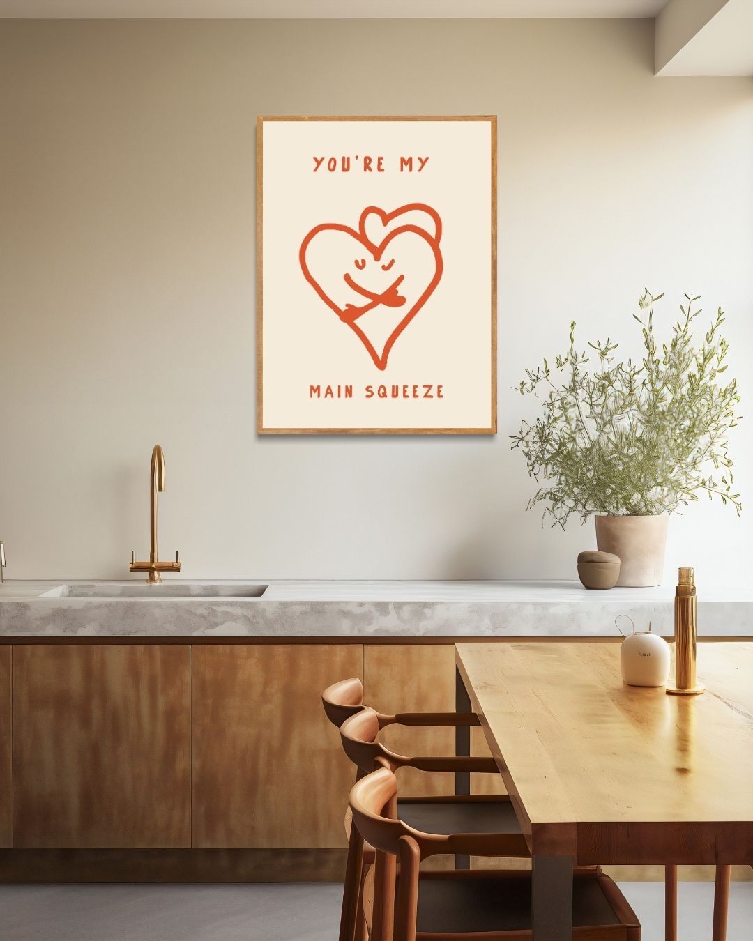 Main squeeze Poster – staande poster voor modern interieur