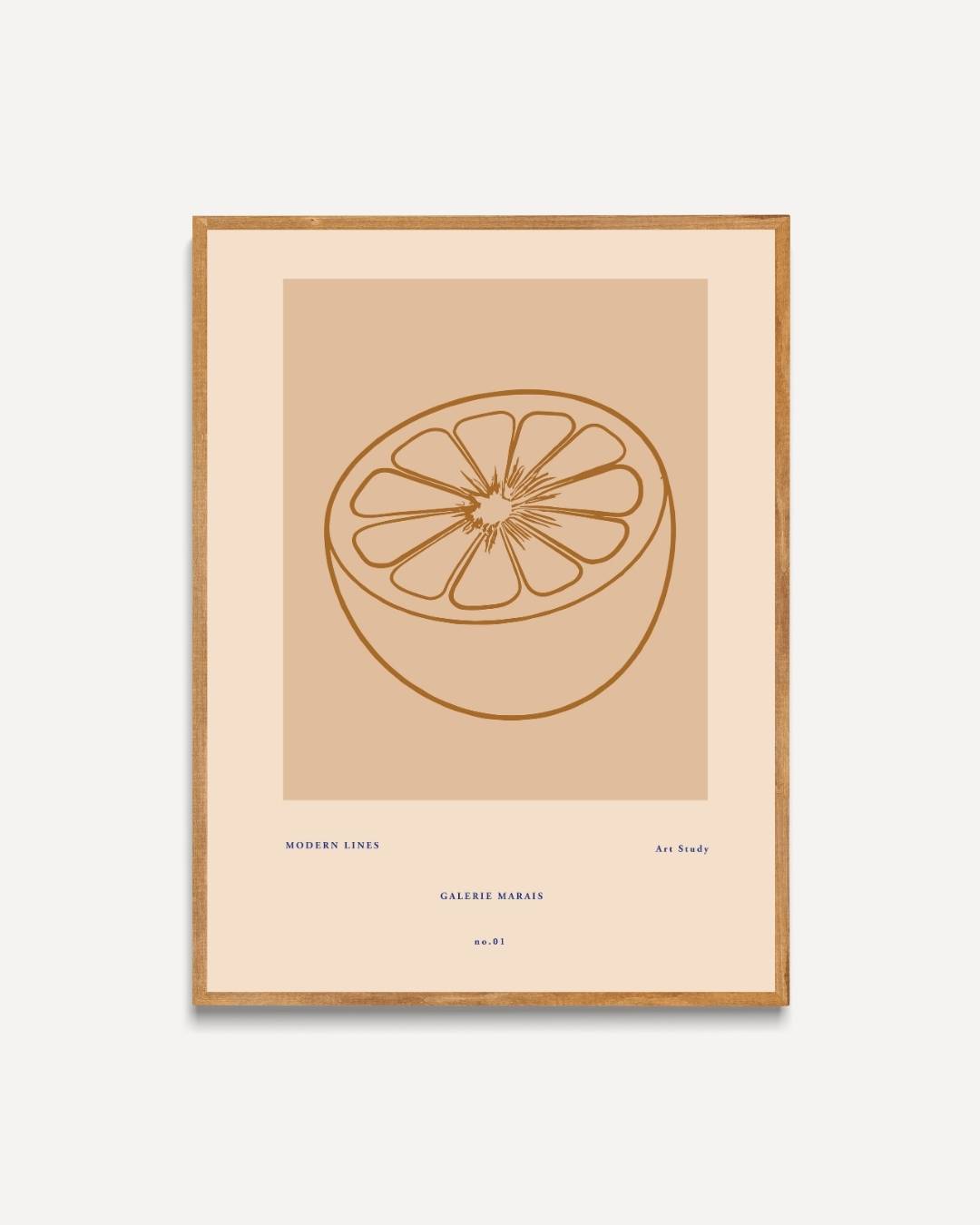 Citrusstudie Poster – portret poster als wanddecoratie