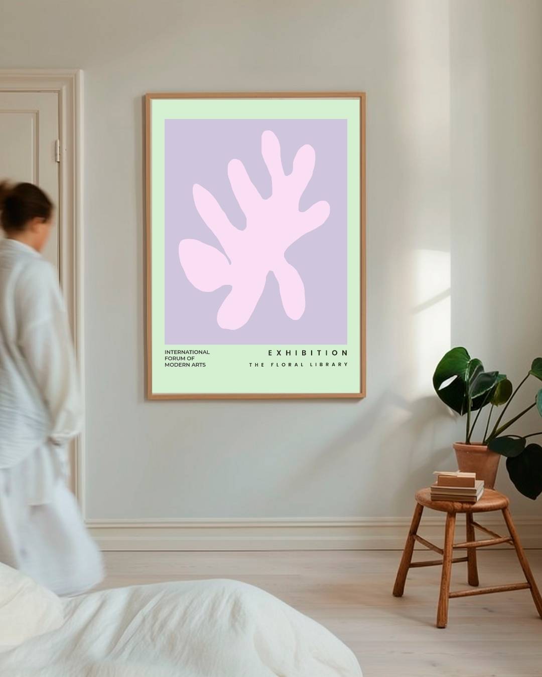 Abstracte pastelkleurige vorm Poster – staande poster voor modern interieur