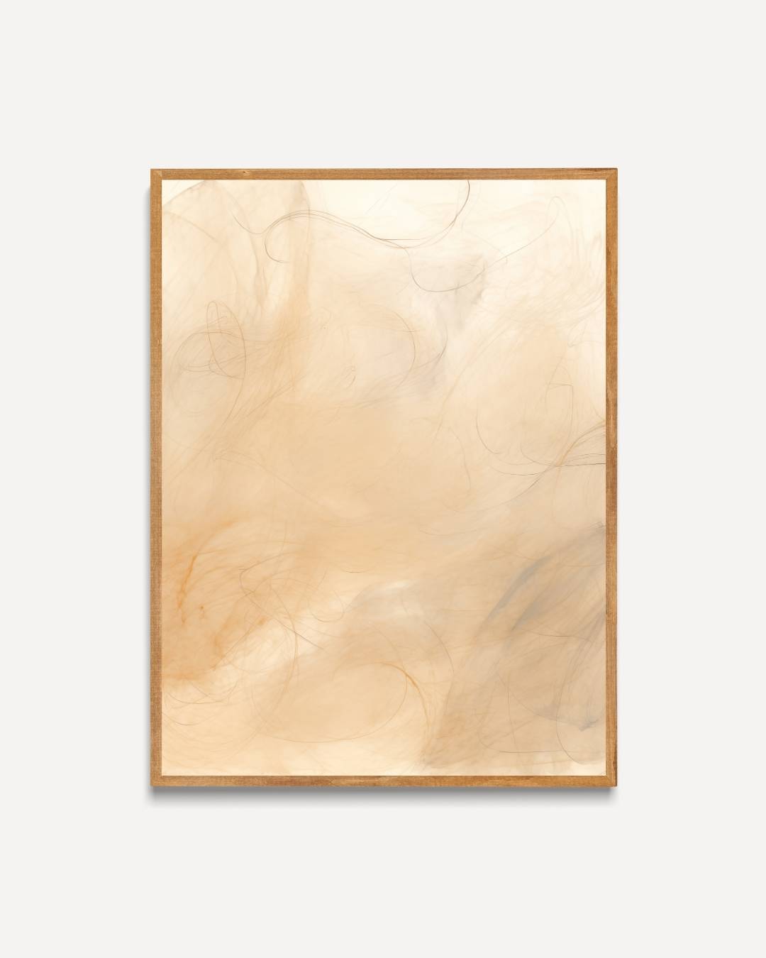 Zachte beige vegen Poster – portret poster als wanddecoratie