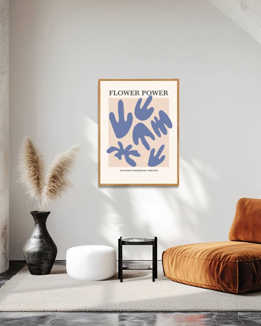 Flower Power Poster – staande poster voor modern interieur